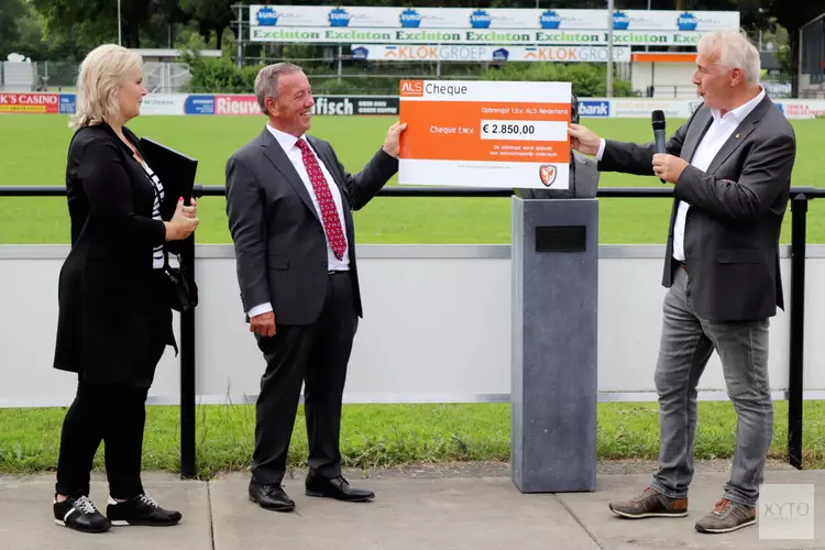 Feestelijke onthulling scorebord & opbrengst ALS-doneeractie