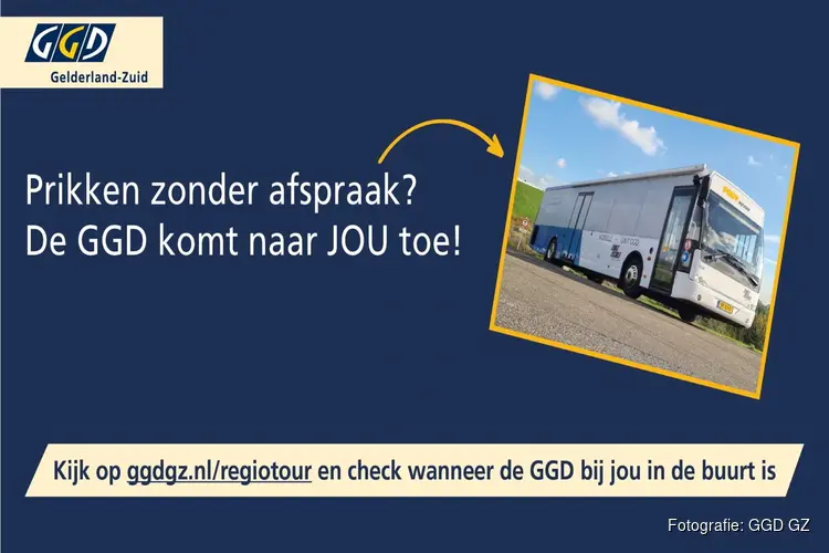8 oktober prikbus bij winkelcentrum Westlede