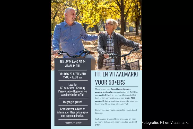 Fit en Vitaal markt voor 50+ers in Tiel