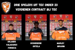 Drie spelers uit TEC onder 23 verdienen contract