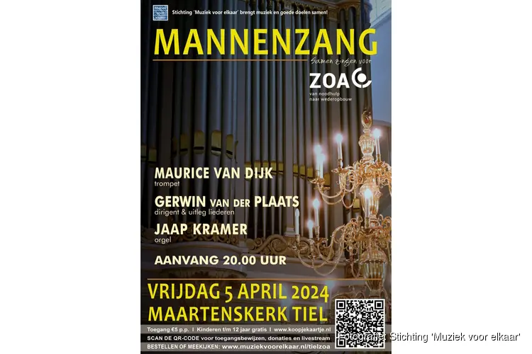 Mannenzang in de Grote kerk te Tiel