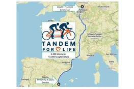 ‘Blinde Alice Kortekaas gaat op de tandem naar Spanje!’