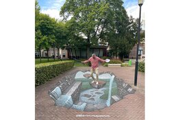 Beleef 6000 jaar Tiel met een kleurrijke stadswandeling langs 3D Street Art in Tiel!