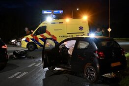 Aanrijding op de Zeiving in Heukelum: één gewonde en flinke schade