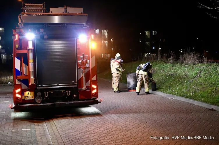 Afvalbrand aan Sportlaan in Culemborg snel onder controle