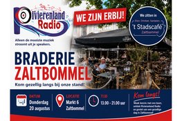 Rivierenland Radio aanwezig tijdens Braderie Zaltbommel